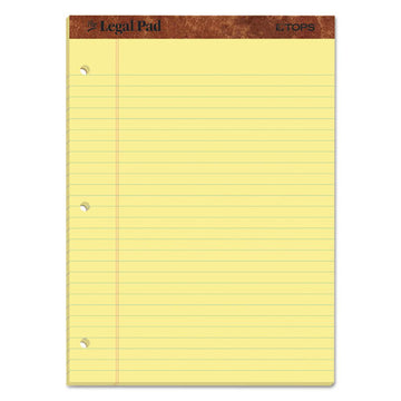 TOPS™ "the Legal Pad" Ruled Perforated Pads, Wide-legal Rule, 50 Canary-yellow 8.5 X 11.75 Sheets, Dozen freeshipping - TVN Wholesale